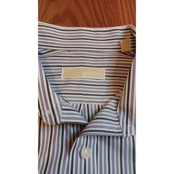 Michael Kors Button Down Dress Shirt sz:17 1/2  34/35 SLIM FIT - Picture 2 of 4